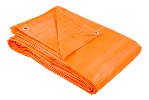 Lona Plástica Impermeável 6x4 Laranja Encerado