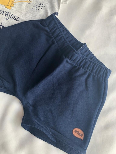 Imagem 3 de 5 de Conjunto Verão Menino Body+short - (1 Conjunto)