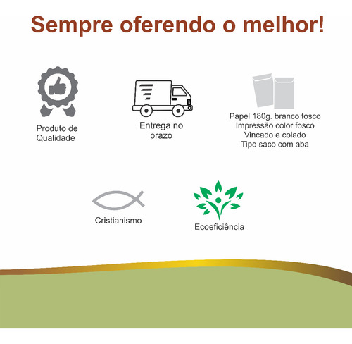 Envelope De Dízimo E Oferta Personalizado 200 Unidades