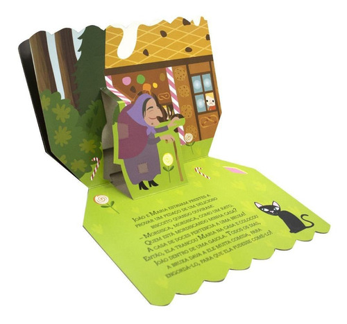 Um Conto Clássico Pop-up: João e Maria, de Tulip Books. Editorial Todolivro, capa dura em português, 2024