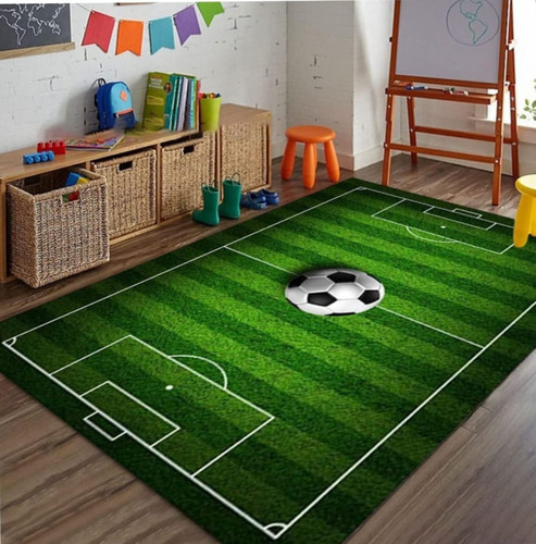 Alfombra Futbol Juegos Fifa Pelota  Dormitorio Navidad