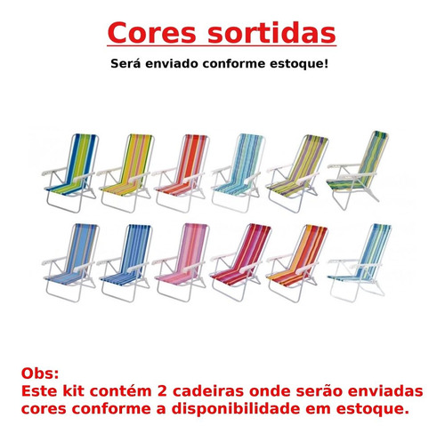 Kit Carrinho De Praia Com Avanço + Guarda Sol + 2 Cadeiras