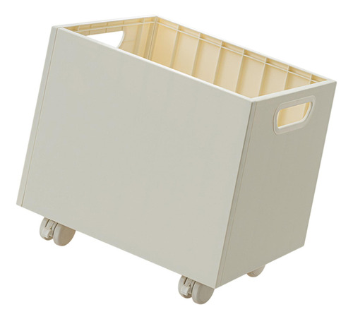 Caja De Almacenamiento De Libros Apilable Con Ruedas,