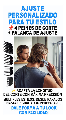 Afeitadora Electrica Hombre Inalambrica Recargable
