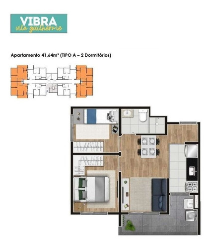 Imagem 2 de 11 de Apartamento Com 2 Dormitórios À Venda, 41 M² Por R$ 219.000 - Vila Guilherme - São Paulo/sp - Ap1732