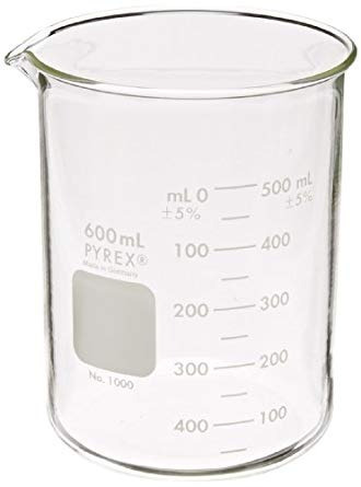 Corning Pyrex 1000-600 Cristal 600 Ml Graduado De Forma Baja