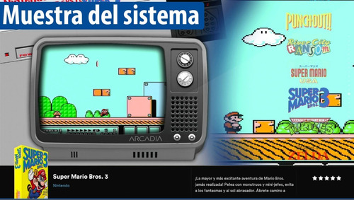 7000 Juegos Consola Retro Arcade Hdmi Tv Ness Dos Jugadores