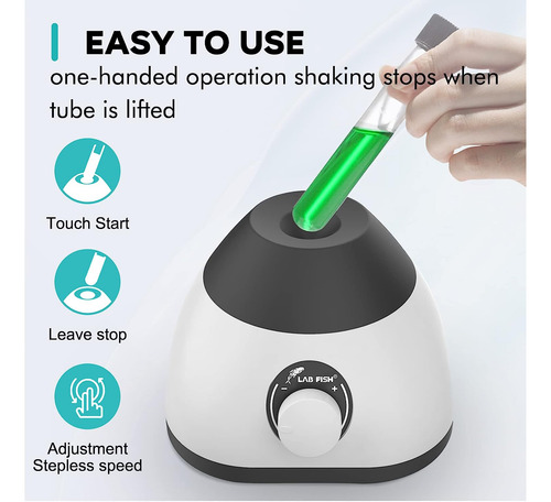 Mini Mezclador De Vortice Lab Fish, Velocidad Variable