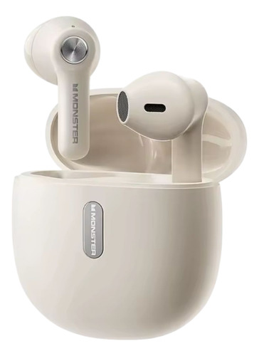 Audífonos Tws Monster N-lite 207 Bluetooth 5.4 Crema