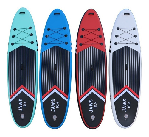 Imagen 1 de 8 de Tabla Stand Up Paddle Sup Inflable Jaws 10.6 140 Kg