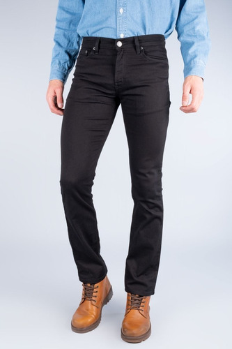 Imagen 4 de 7 de Pantalón De Mezclilla Stretch Negro Para Hombre Oggi Vaxter
