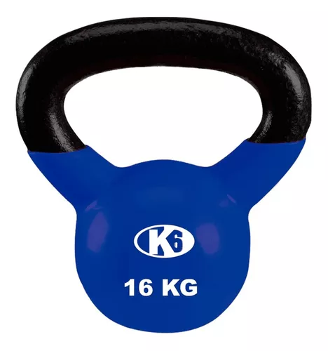 PESA RUSA DE 6 KG. CROMADA ENGOMADA KETTLEBELL MIR ALVAREZWEB FITNESS -  Alvarezweb