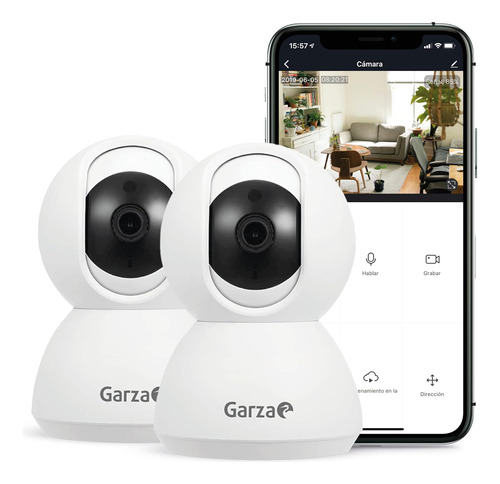 Garza ® Smarthome - Pack 2 Cámaras De Vigilancia