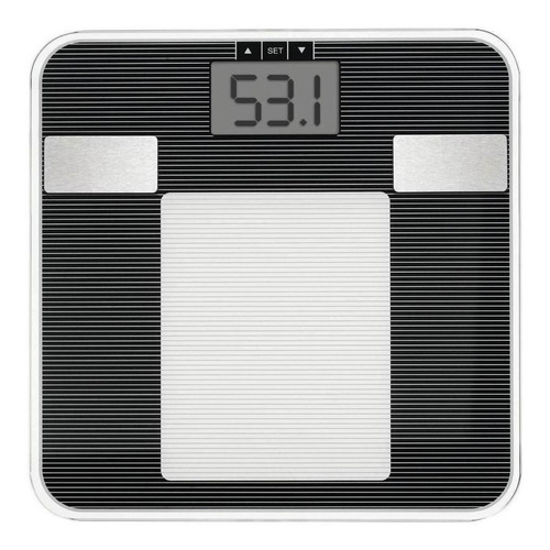 Imagen 1 de 2 de Balanza digital San-Up PS5008 negra, hasta 150 kg