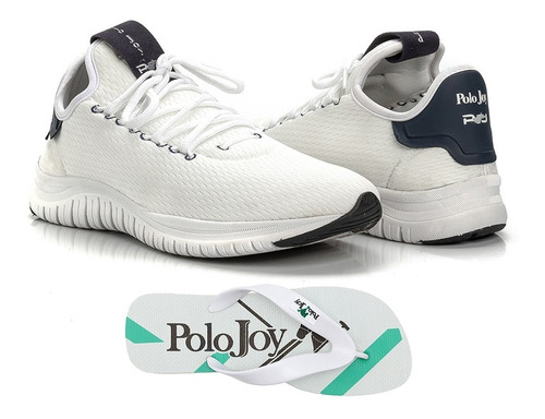 Kit Tênis Masculino Runner Polo Joy Sport Com Chinelo