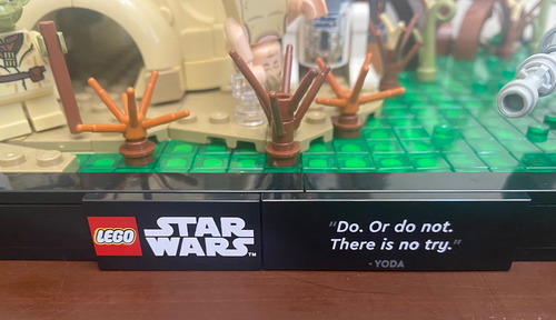 Lego Star Wars, Dagobah Jedi Training Diorama, Armado 1000 Set Armado (Usado)