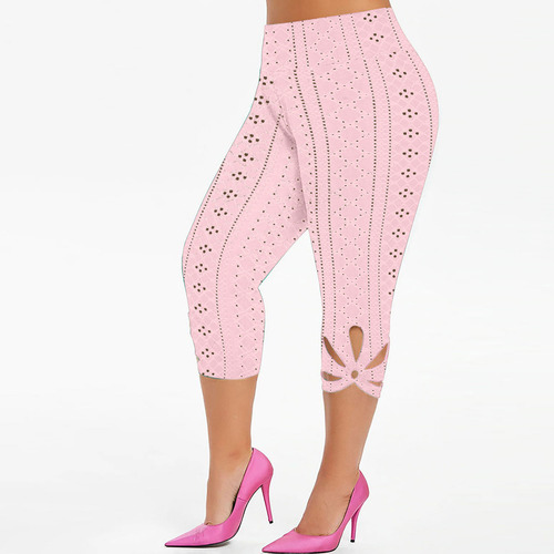Leggings S Para Mujer, A La Moda, Talla Grande, Lisos, Hueco