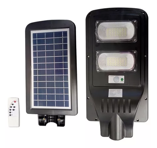 Luminaria Solar Luz Led 60w Alumbrado Publico Calle Jardin Intemperie  Autonoma Exterior Potente Sensor Movimiento