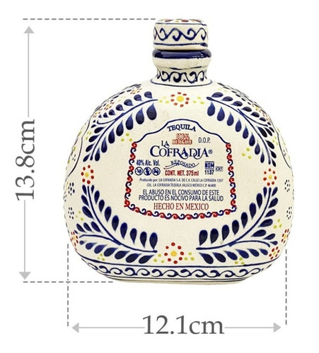 Tequila La Cofradia Ed. Talavera Azul Reposado 375ml