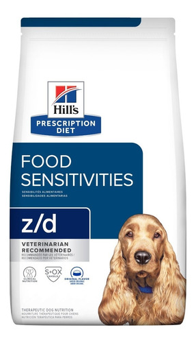 Alimento Hill's Para Perro Z/d Skin Food Sensitive 17.5 Lbs 