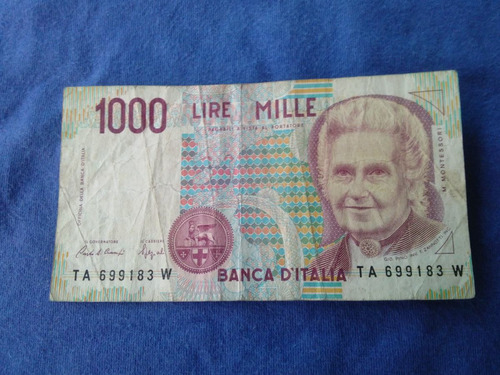 Italia 1000 Liras Serie Ta699183w Buen Estado