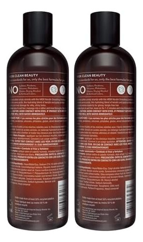 Shampoo Suavizante De Queratina Hask + Conjunto De Condicion