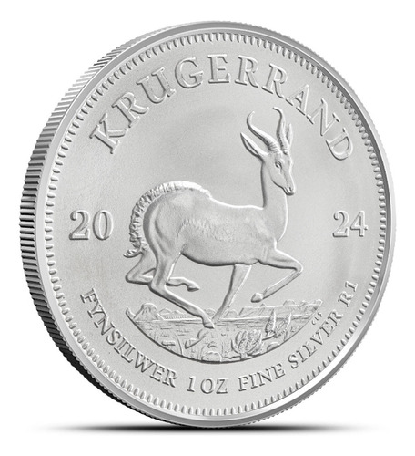 Krugerrand Moneda Plata 2022 Sudafrica 1 Onza Troy .999