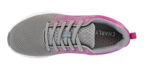 Tenis Mujer Charly 1049770 Gris Fucsia 100-608