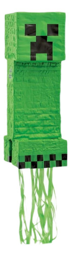Piñata Creeper De Minecraft 60cm Más 15 Bolsitas Erde Y Varios Colores Creeper Minecraft Más Bolsitas Creeper Grande