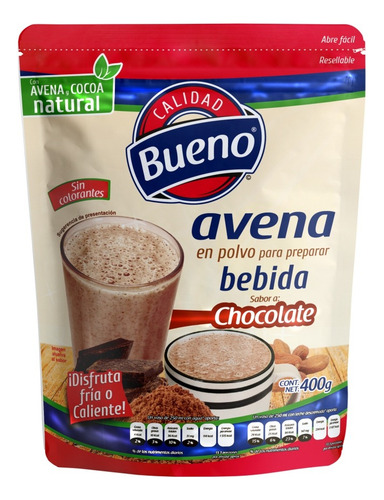 5 Pzs Calidad Bueno Avena En Polvo Para Bebidas Chocolate 40