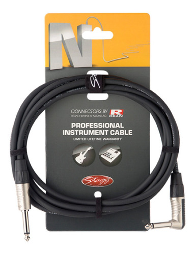 Cable Guitarra Plug 6 Metros Codo Fichas Neutrik Profesional NGC6PLR