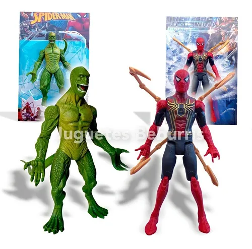 Combo De Mu ecos Spiderman Ironspider Y Lagarto Lizard Cuotas