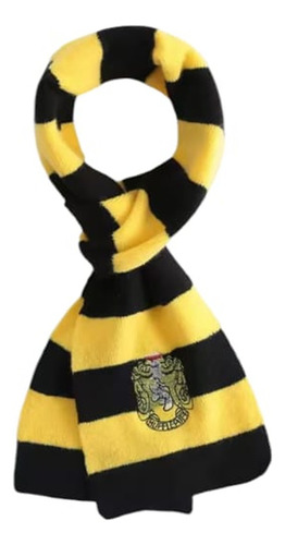 Cachecol De Lã Bordado Tema Harry Potter - Lufa-lufa