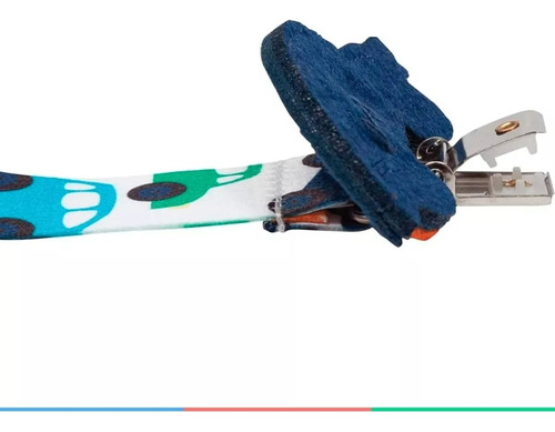 Prendedor De Chupeta Carrinho Buba Azul