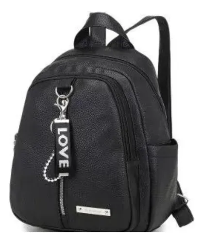 Mochila Mujer Urbanas Eco Cuero Grande Compartimientos Pu