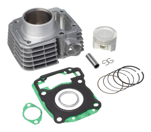 Kit Kmp Cilindro Pistão Anel Junta Moto Cg 125 Fan 2010