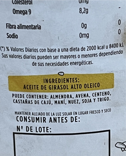 Aceite De Girasol Alto Oleico Virgen Agroeco Don Paisa 900cc