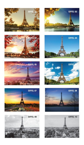 Foto Mural Mate Autoadhesivo Torre Eiffel Maxima Calidad