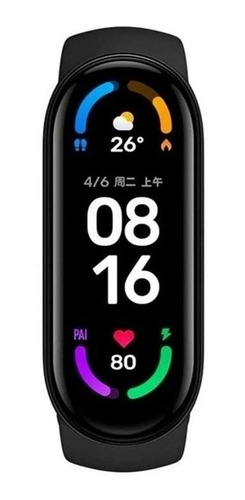 Imagen 1 de 2 de Xiaomi Mi Smart Band 7 1.62" caja  negra, malla  negra