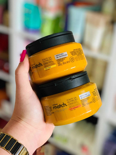 Máscara Cabelos Match Fonte Da Nutrição Fios Finos 250g