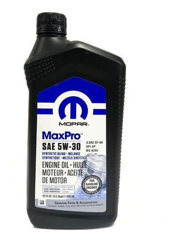 Mopar Maxpro Aceite Semisintético 5w-30