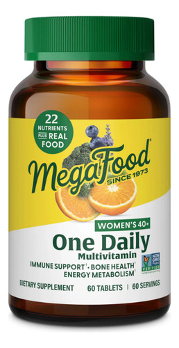 Megafood One Daily Multivitaminico Mujer +40años 60 Tabs Sabor Sin Sabor