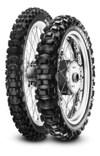 Par Pneu Crf230 Pirelli 80/100-21 E 100/100-18 Cross Trilha