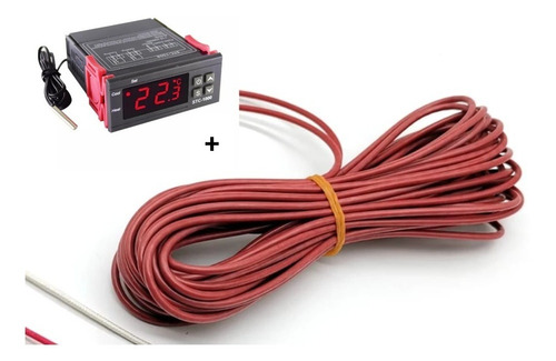 Termostato Stc-1000 + Resistencia 10mts (conectada)