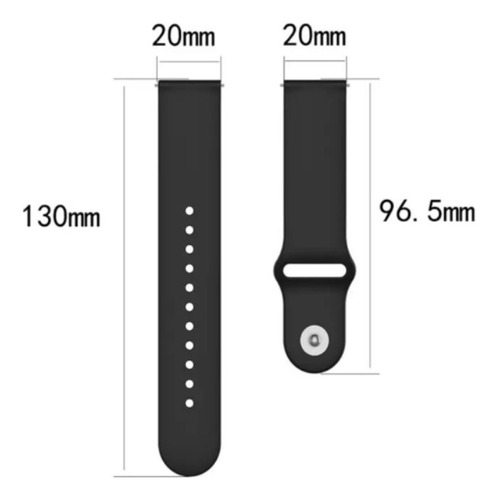 Correa Compatible Samsung Watch Active 1 & 2 Blanco 20mm