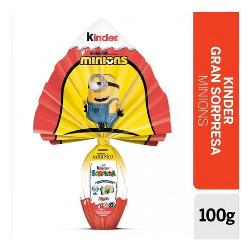 Huevo De Pascua Kinder Minions 100 Gramos