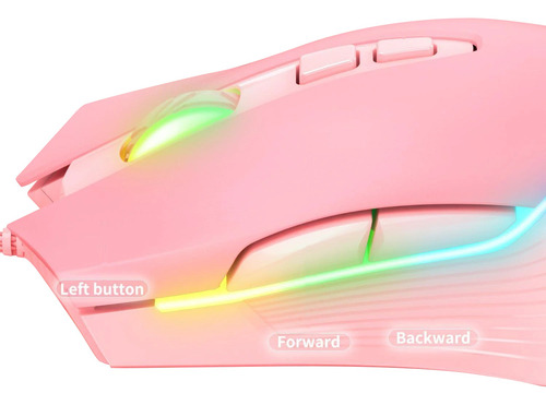 Mouse Cw905 Rosado Con Cable, Onikuma