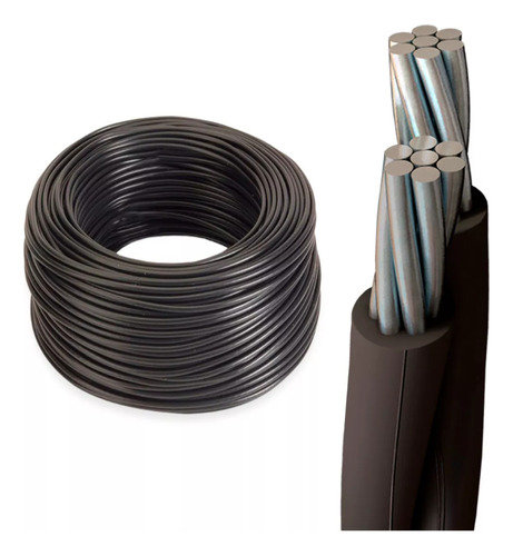 Cable De Aluminio Preensamblado 2x25mm Aislados (120mts)