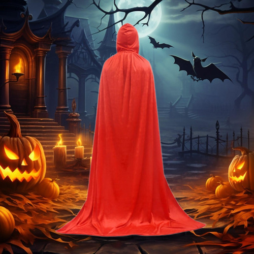 Con Capucha Para Halloween, Capa Suave Para Discoteca,