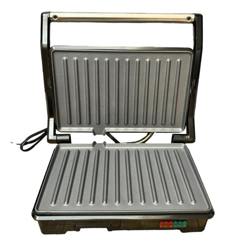 Máquina Para Hacer Panini Boma Bm-2013 Acero Inoxidable Color Plateado